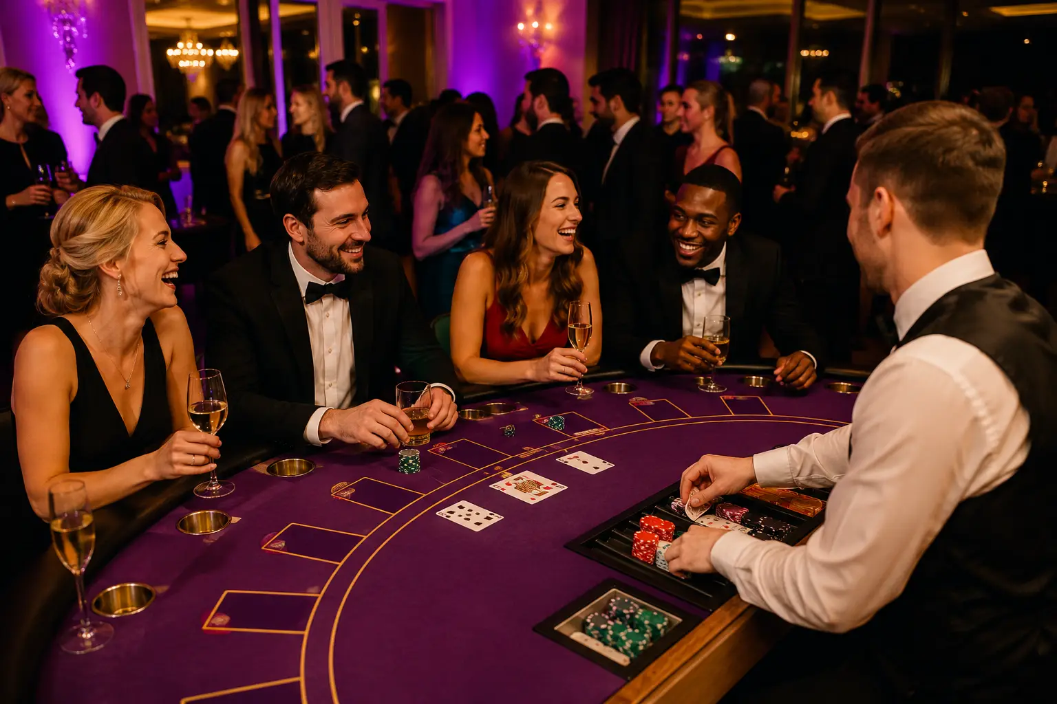 DJ casino party rentals