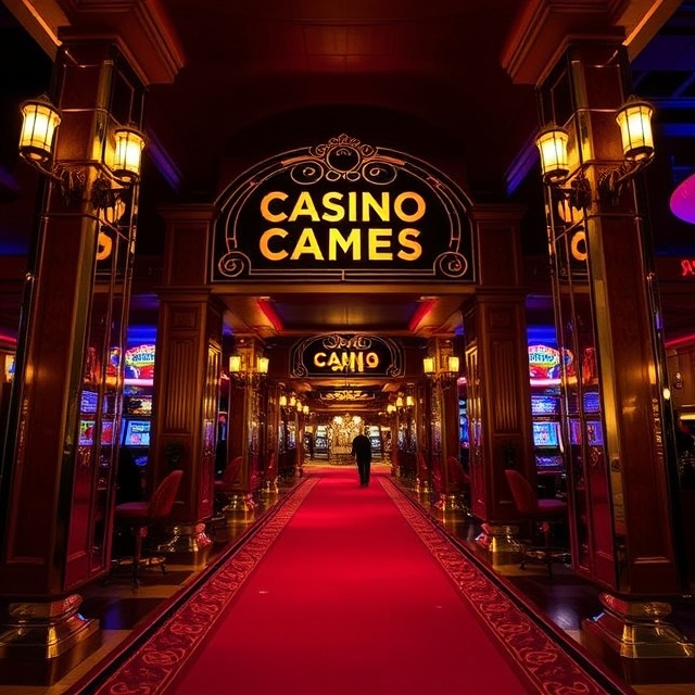 Red Carpet & Casino Entrance in Magic City Casino Parties